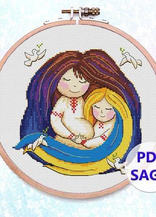 Авторская схема для вышивания крестиком "украина" №2271