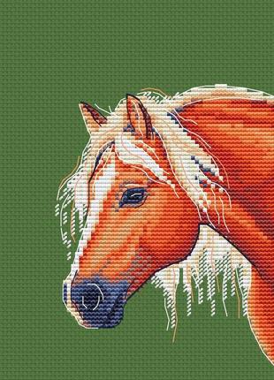 Авторская схема для вышивания крестиком "конь" №23073 фото