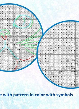 Авторская схема для вышивания крестиком “зимних пейзаж-лис” №23215 фото