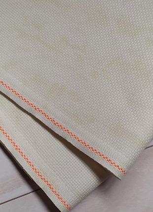 3706/1019 канва vintage aida 14 zweigart, кремовий вінтажний 27*25 см.