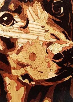 Мозаичное панно "такса"