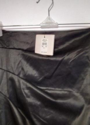 Новая атласная юбка миди #610#2 фото