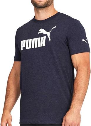 Мужская синяя футболка puma оригинал