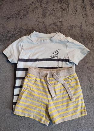 Футболка і шорти для хлопчика lupilu 86-92