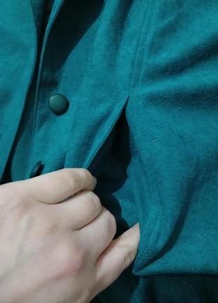 Легкая женская велюровая курточка морская волна5 фото