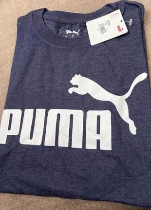 Мужская синяя футболка puma оригинал3 фото