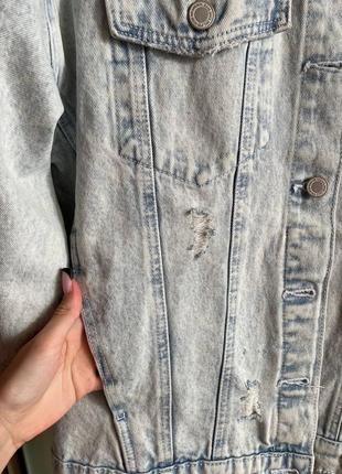 Удлиненный джинсовый пиджак3 фото