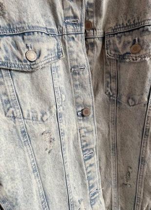 Удлиненный джинсовый пиджак2 фото