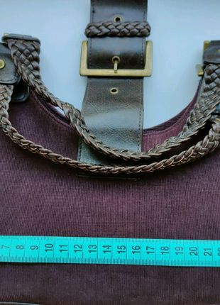 Трендова текстильна сумка-багет wallis7 фото