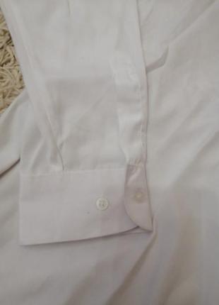Белая рубашка с длинным рукавом, размер 42/437 фото