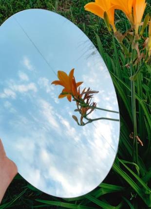 Акрилове дзеркало, неб’ється, на самоклейці, овал 270х420х2мм (os2 фото