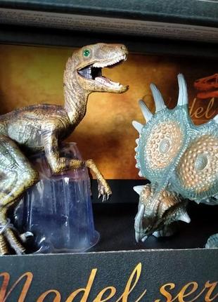 Набори динозаврів 2 шт model series3 фото
