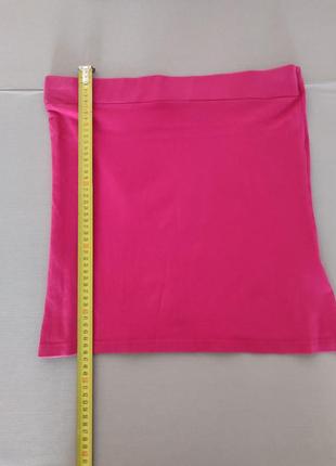 Топик розовый, без бретель, размер l2 фото
