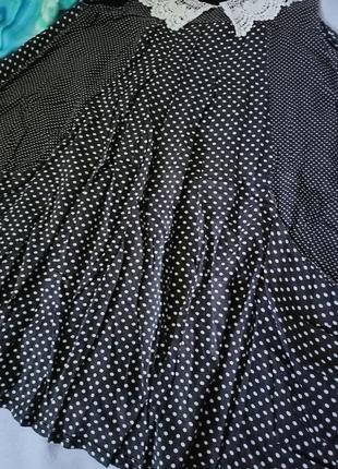 Коттоновая туника- разлетайка в гороше,к с карманами, как вариант для беременных46-50разм.9 фото