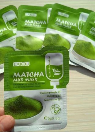 Маска для обличчя laikou matcha mud mask.