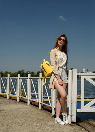 Жіночий рюкзак малий sambag mane mt жовтий3 фото