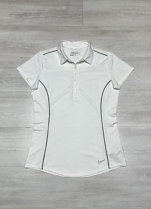 Premium nike golf tour performance женская белая блуза футболка поло тенниска оригинал1 фото