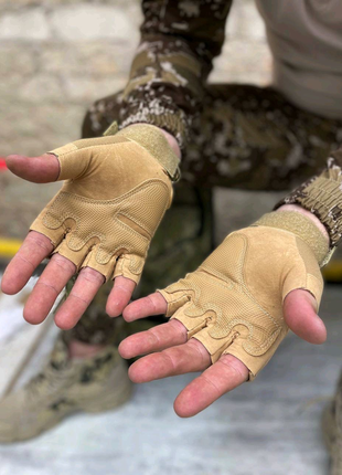 Беспалые перчатки! тактические армейские перчатки! военные!2 фото