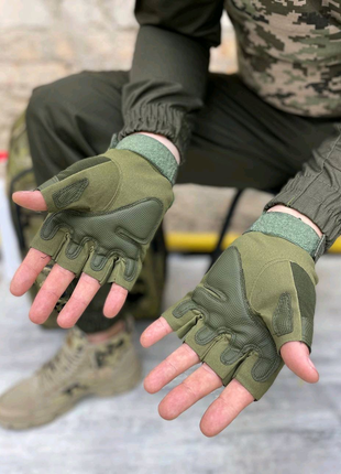 Тактические беспалые перчатки! военные перчатки!перчатки для зсу!2 фото