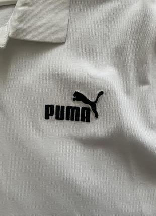 Чоловіче поло puma біле3 фото