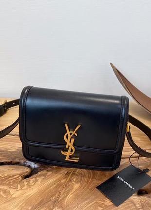 Сумка из натуральной кожи ysl yves saint laurent solferino medium max 18, 23 cm