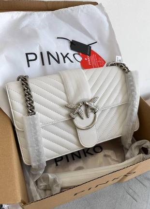 Женская сумка в стиле pinko white premium.