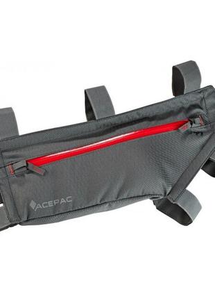 Сумка на раму acepac zip frame bag m темно-сірий2 фото