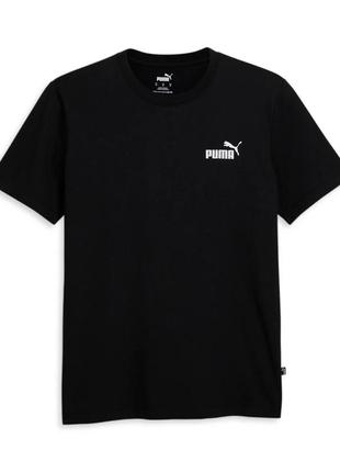 Чоловіча чорна футболка essentials no1 logo crew neck short sleeve t-shirt оригінал