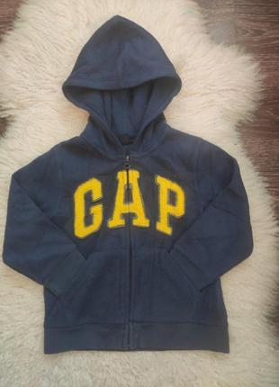 Дитяча флісова кофта худі кенгуру gap на 4 роки