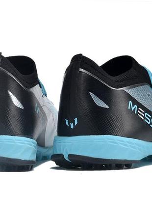 Сороконіжки adidas x speedportal.1 tf адідас спідпортал блакитні футбольні стоноги унісекс багатошиповки блакитного кольору7 фото