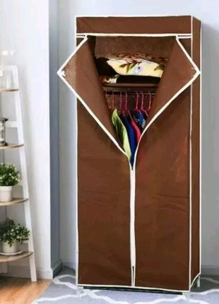 Универсальный складной тканевый шкаф для дома одежды и вещей 88652 фото