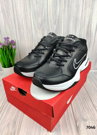 Nike air monarch thermo black white