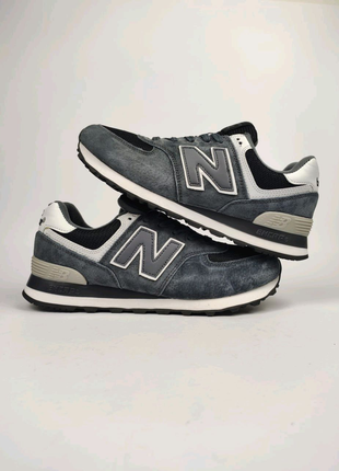 Чоловічі кросівки new balance 574 gray black