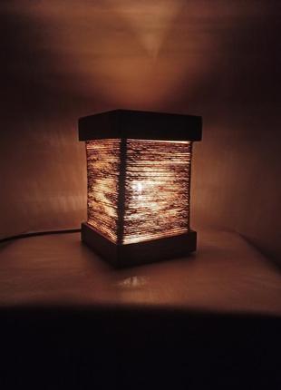 Оригінальна лянна лампа hand made