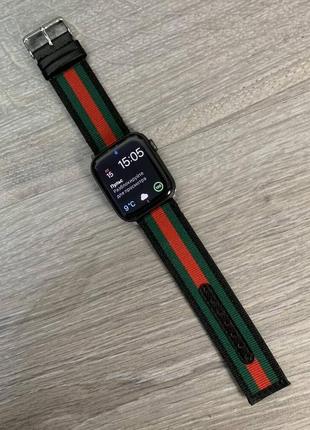 Якісний ремінець для годинника apple watch, gucci