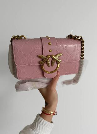 Женская сумка в стиле pinko pink premium.2 фото