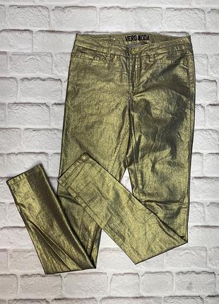 Штани з золотим напиленням vero moda