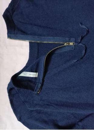 Брендовый мягкий нежный к телу свитер из вискозы с молнией сзади, от zara knit5 фото