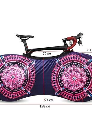 Чехол для велосипеда west biking 0719219 узоры l розовый (9669-41532)2 фото
