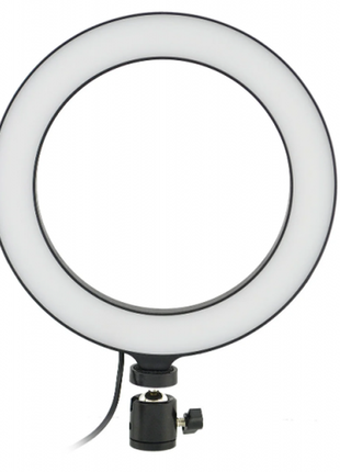 Кільцева led лампа 20 см селфи кільце для блогера4 фото