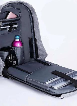 Рюкзак антивор bobby c защитой от карманников и с usb зарядным3 фото