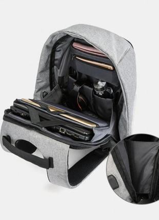Рюкзак антивор bobby c защитой от карманников и с usb зарядным4 фото