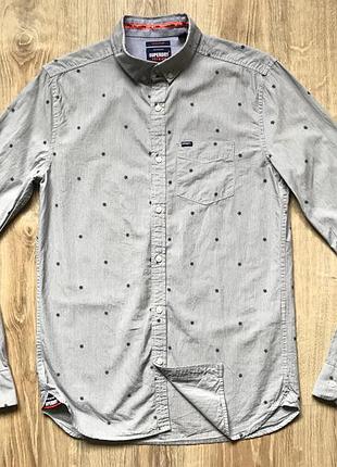 Мужская хлопковая рубашка superdry xs