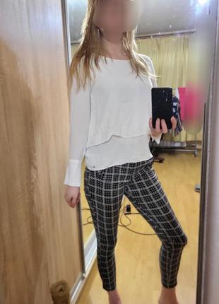 Стильна блузка сорочка кежуал топ рубашка comma віскоза лонгслів реглан кофта світшот