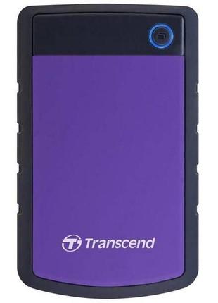 Hdd накопитель transcend storejet 25h3 4tb (ts4tsj25h3p) usb 3.0 purple