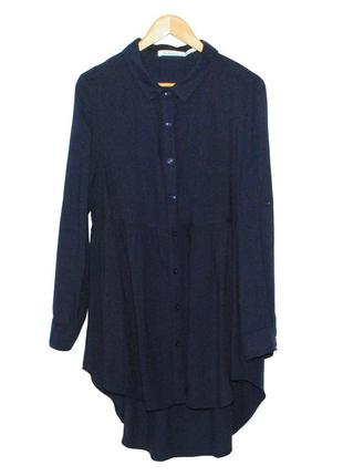 Платье - рубашка темно-синего цвета solitaire7 фото