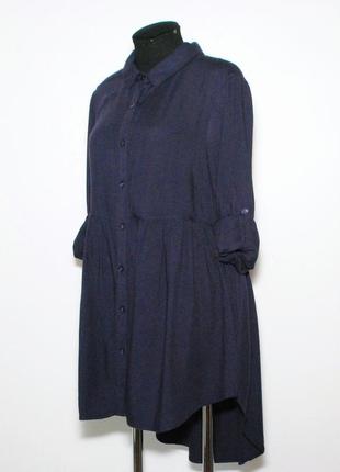 Платье - рубашка темно-синего цвета solitaire5 фото