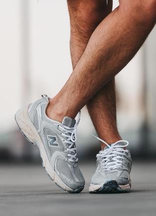 Текстильные легкие кроссовки new balance 530 grey beige3 фото