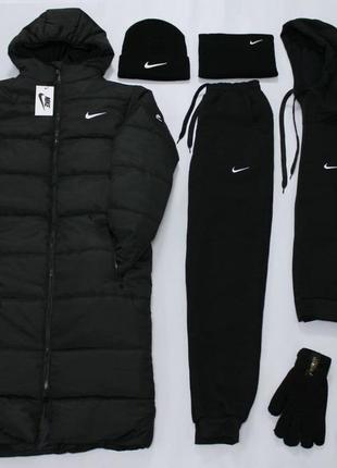 Акція! куртка штани жіночі рукавички бафф шкарпетки шапка nike pu4 фото