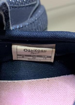 Туфлі тканинні oshkosh для дівчинки, р22 (us6)4 фото